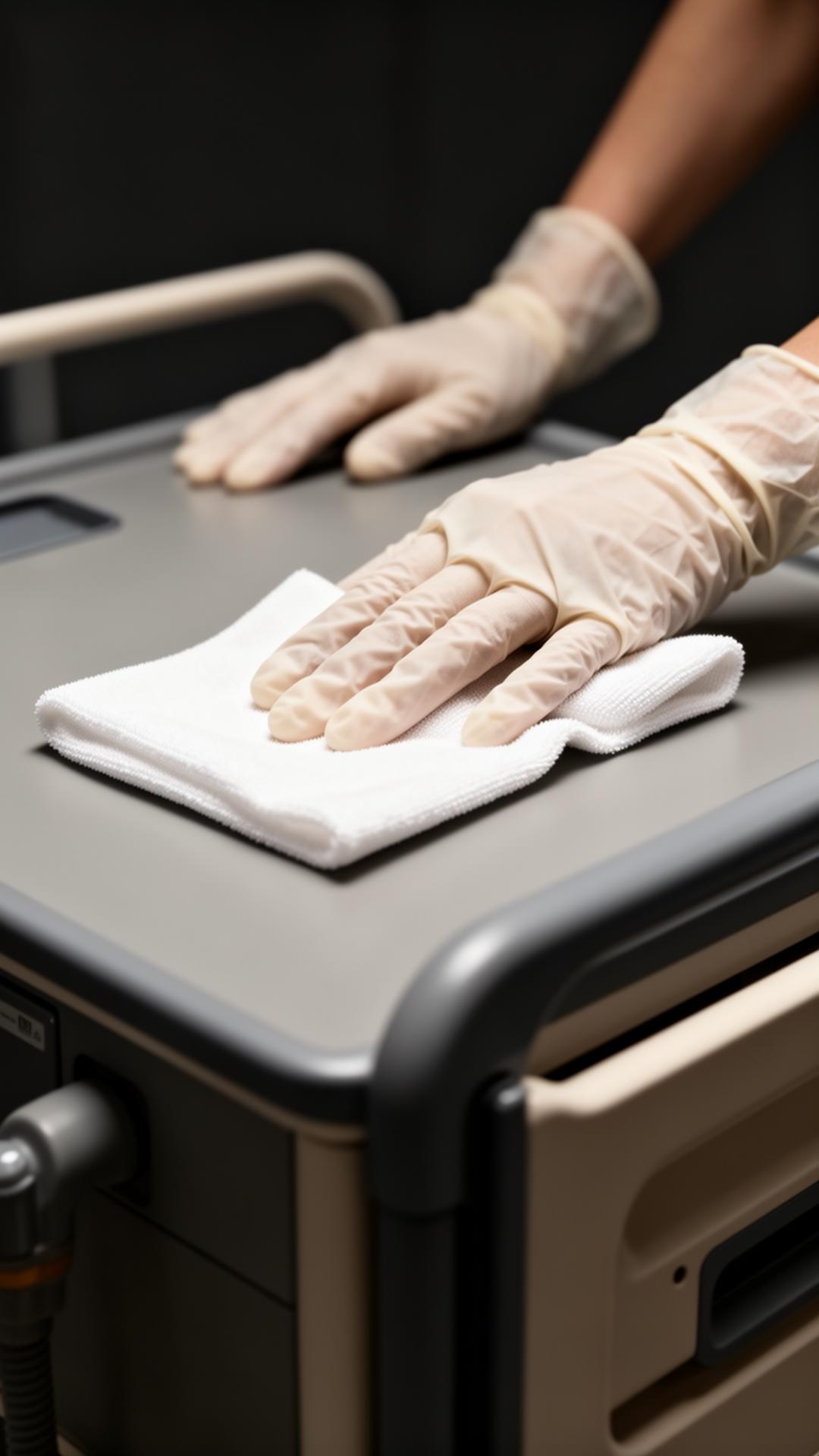 Hospital-grade sanitation of recovery equipment